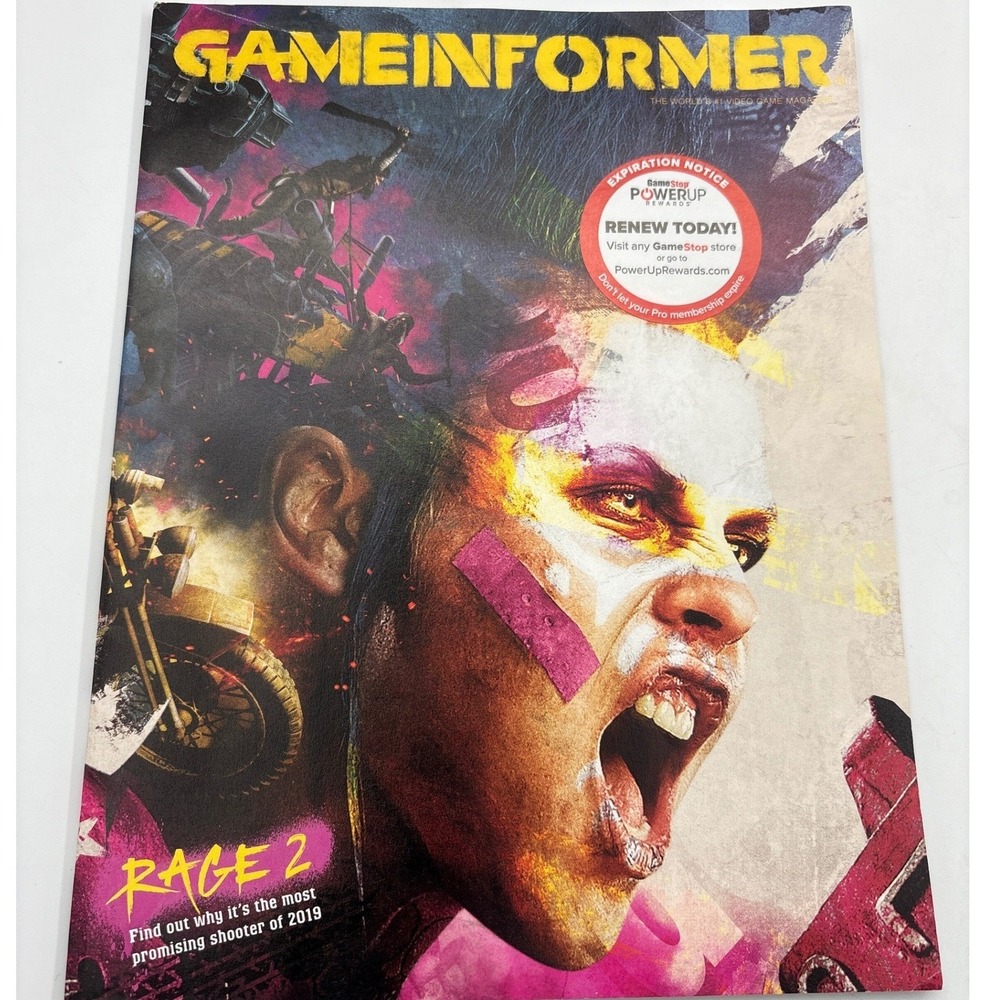 Game Informer Rage 2 Magazine 2019 Bethesda Issue 309‎ Collectible